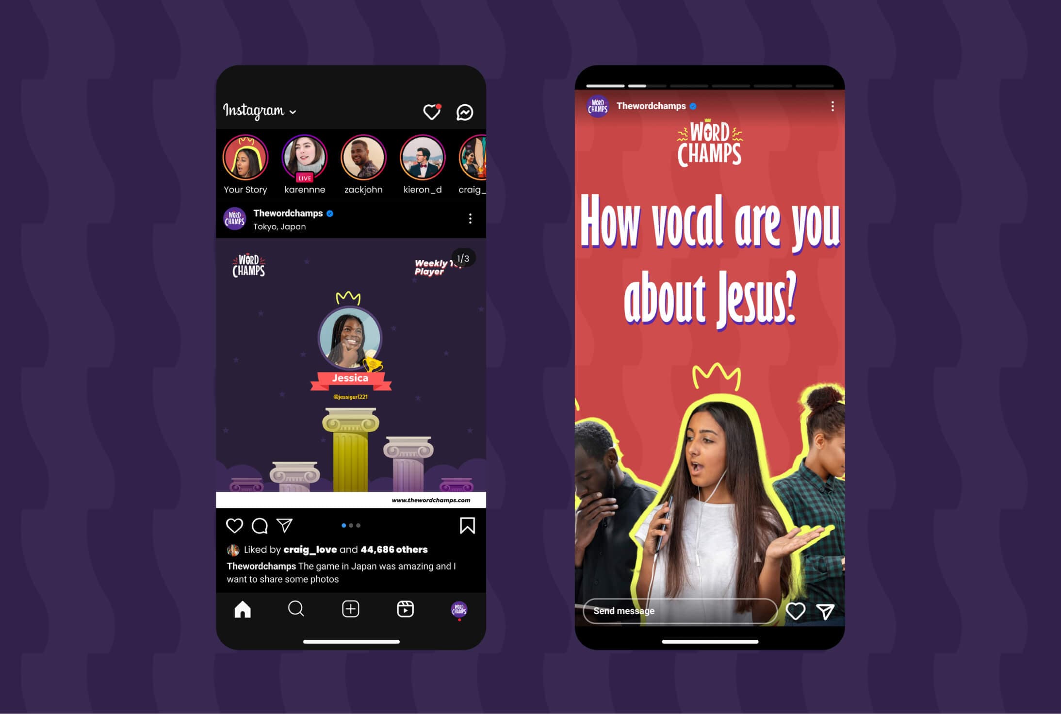 Wordchamps features