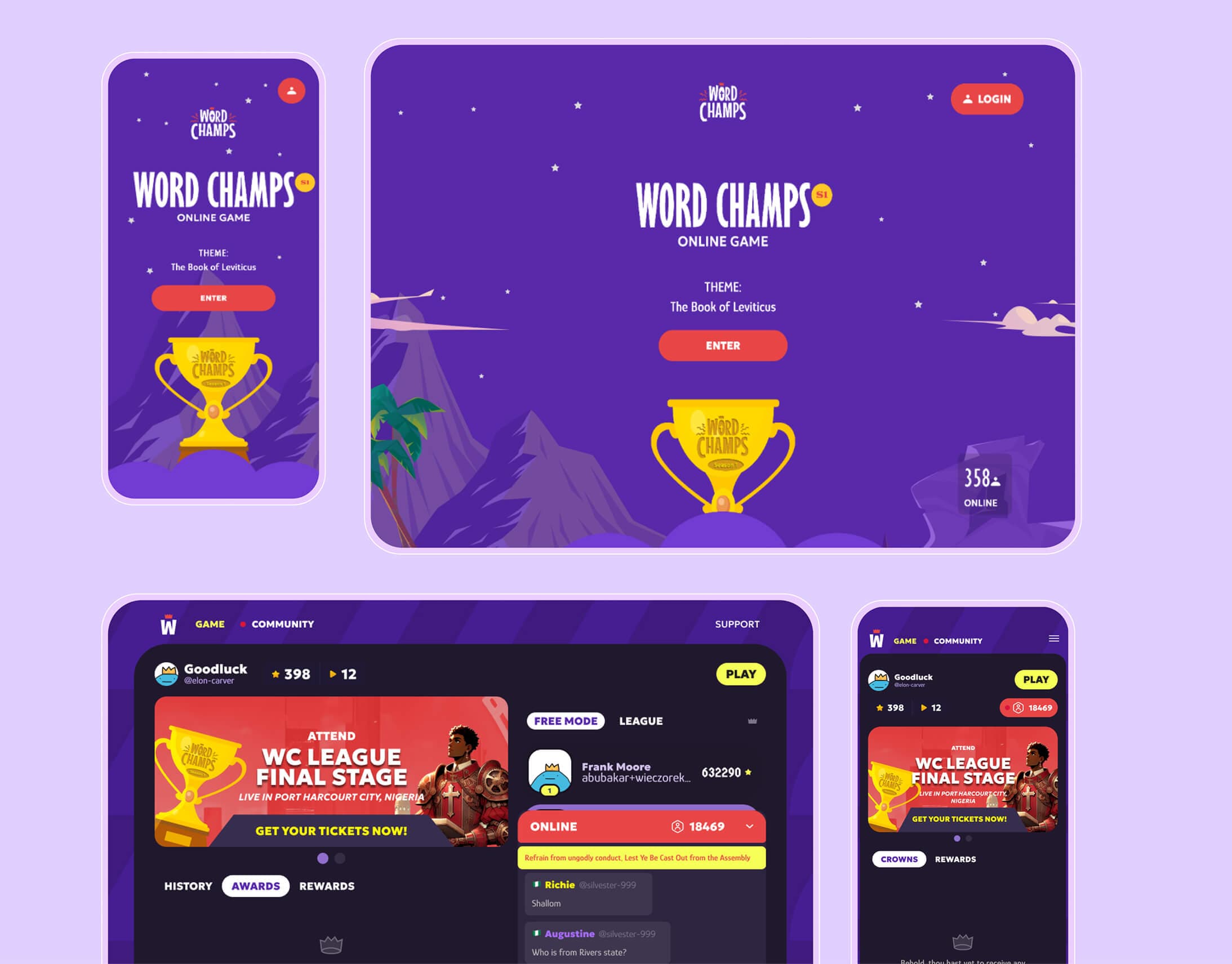 Wordchamps features